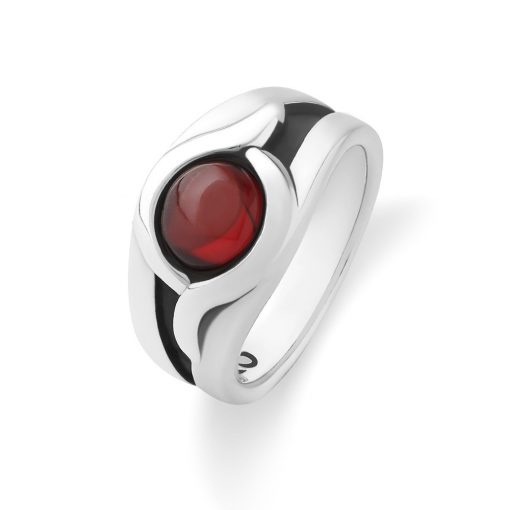 カボション ガーネット シルバーリング FSR116-GA - Free Style